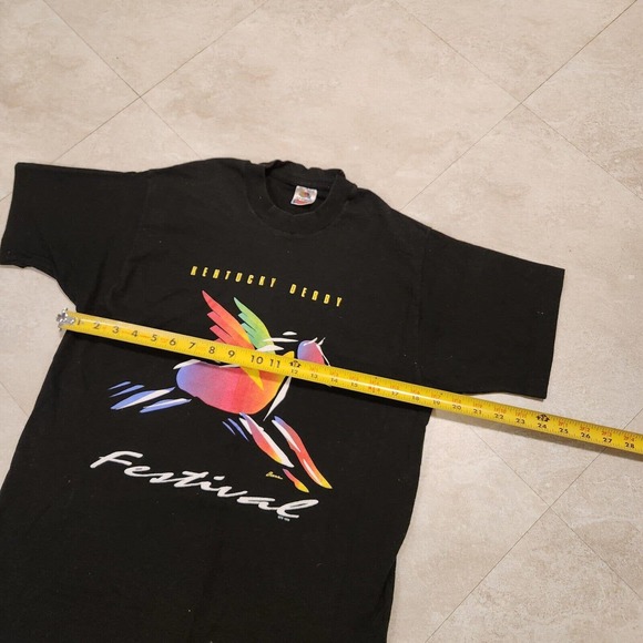 VTG 90s Kentucky Derby Festival Mens M Medium 1996 Single Stitch USA T Shirt - Picture 7 of 9